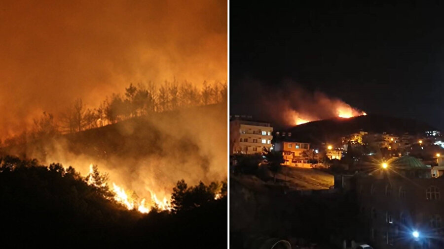 Hatay ve Mersin'de orman yangını