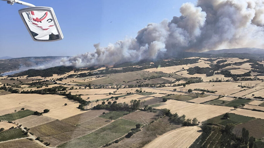 Çanakkale Gelibolu'da yangın