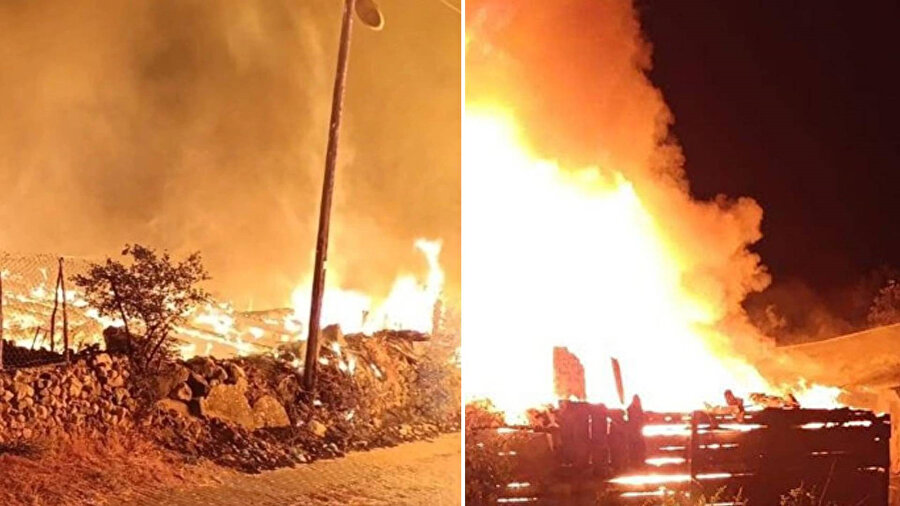 Çankırı'da bir evde yangın çıktı.