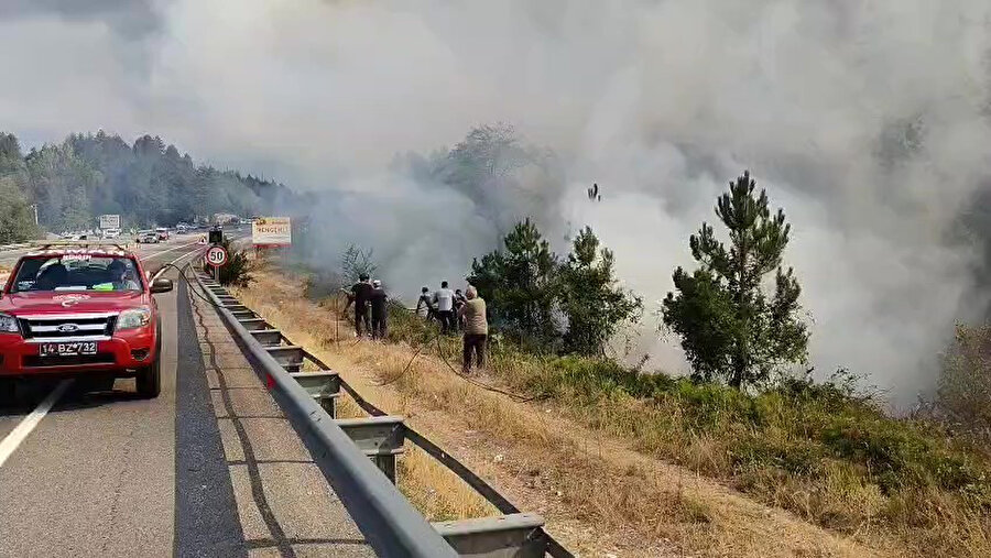 Bolu'da yangın büyüyor