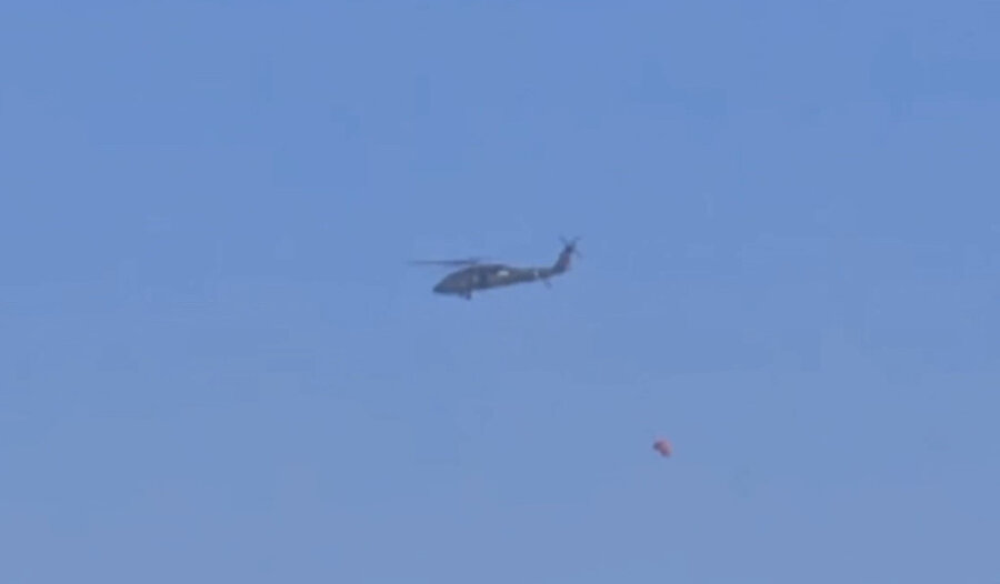 Yüksekova Dağlıca köyünde orman yangını