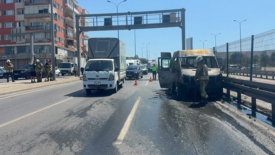 Esenyurt E-5'te korku dolu anlar