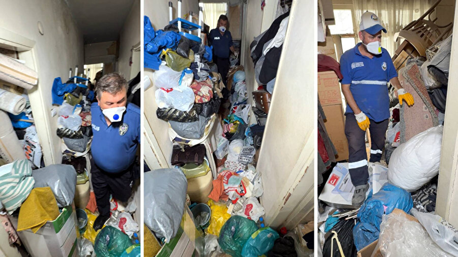 Avcılar'da çöp ev hayrete düşürdü: 12 kamyonet çöp çıkarıldı