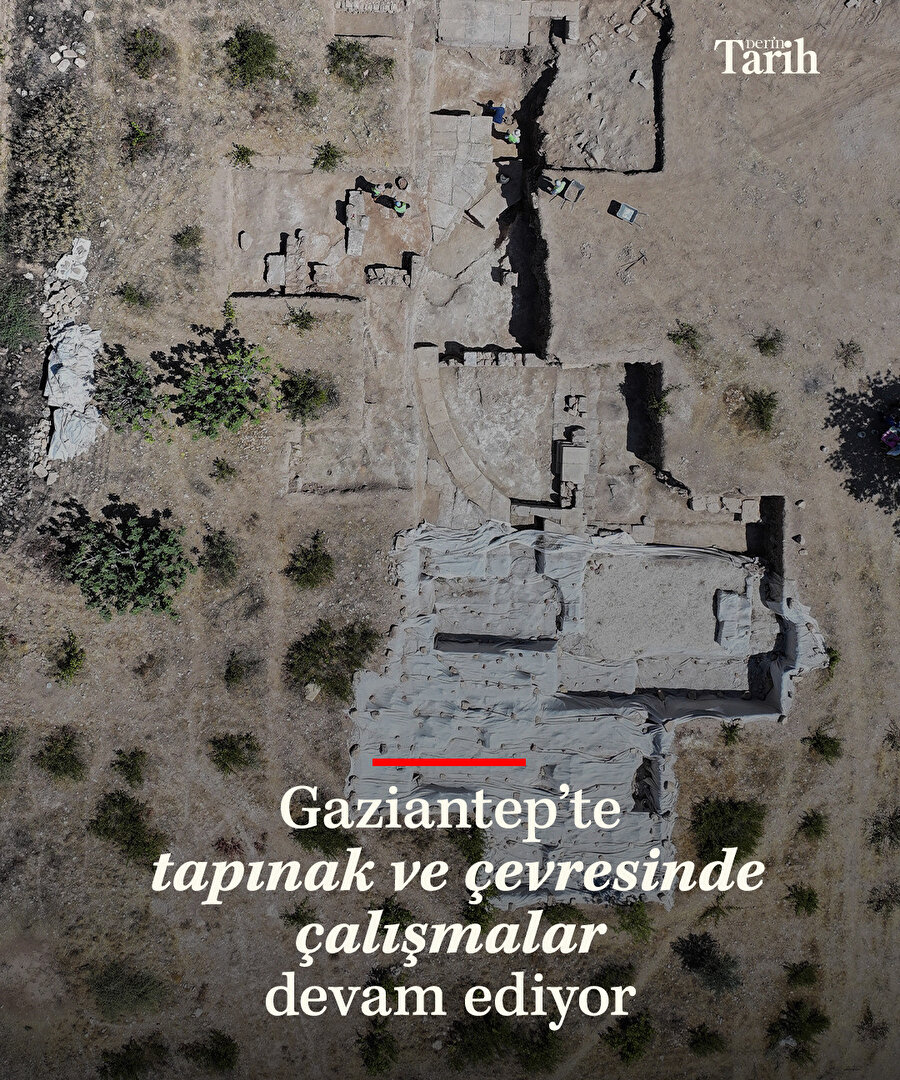 Gaziantep'te tapınak çevresinde kazılar devam ediyor