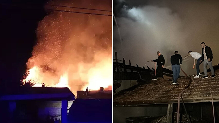 ​Kütahya'da bir köyde yangın çıktı.