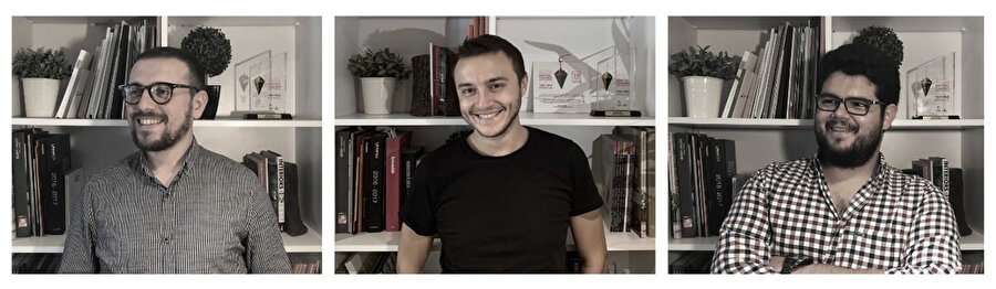 Studio3 Mimarlık Kurucu Ortakları: Samet Köroğlu, Fatih Han Soylu, Mehmet Bekar (Soldan Sağa Doğru). 