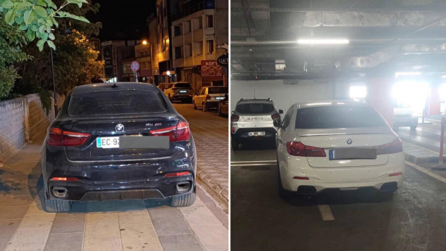 ​Park ihlali yapan gurbetçiye tepki