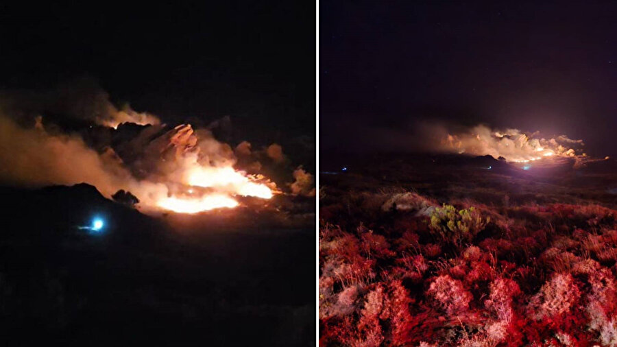 Marmara Adası'nda orman yangını