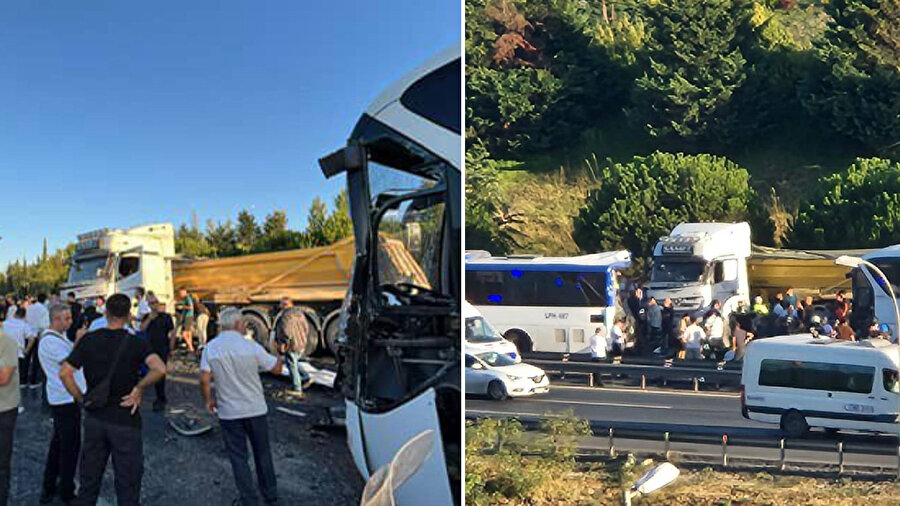 TEM Otoyolu'nda zincirleme kaza