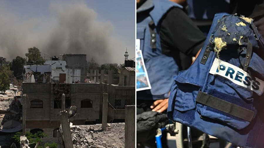 İsrail güçleri Gazze'de Nasır Hastanesi'ni bombaladı.