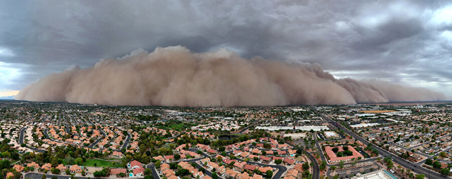 ABD'de dev kum fırtınası koca eyaleti esir aldı