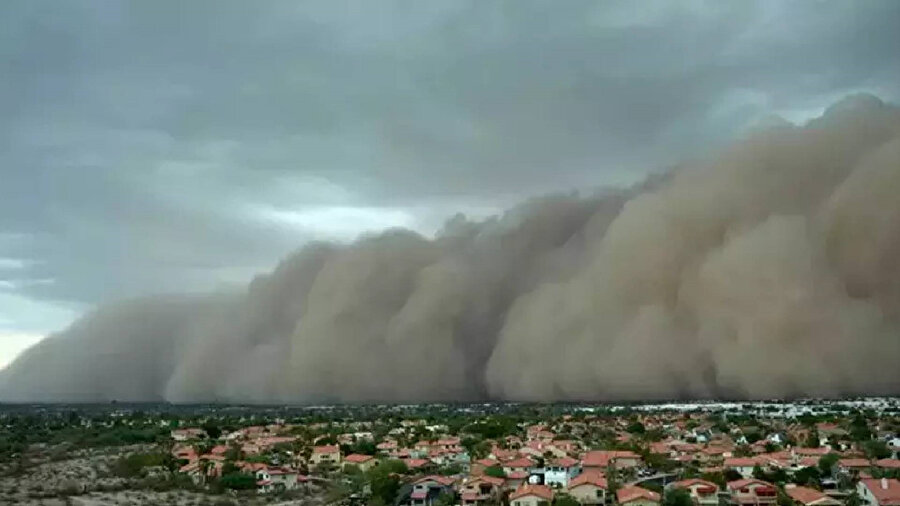 ABD'de dev kum fırtınası koca eyaleti esir aldı