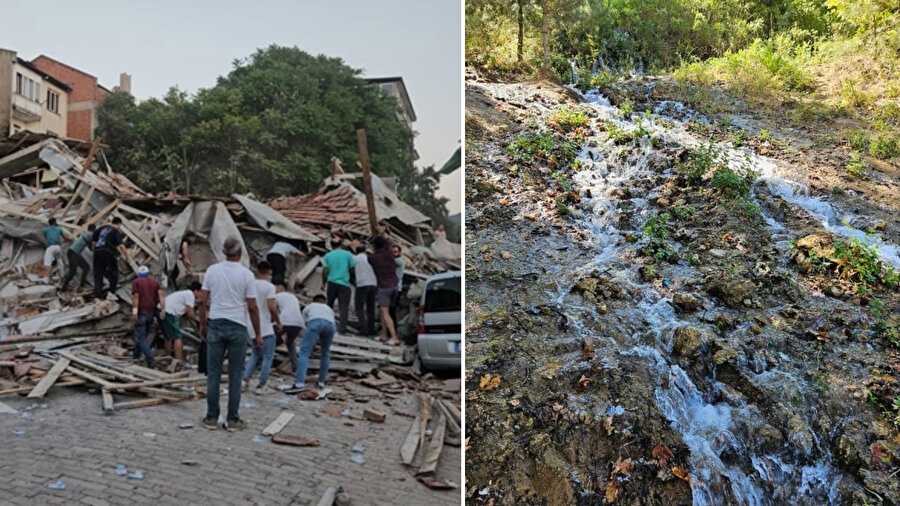 6.1 büyüklüğündeki deprem su kaynaklarının yerini değiştirdi.