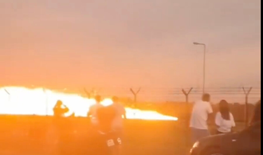 Polonya'da bir F-16 yere çakıldı: İşte o anlar