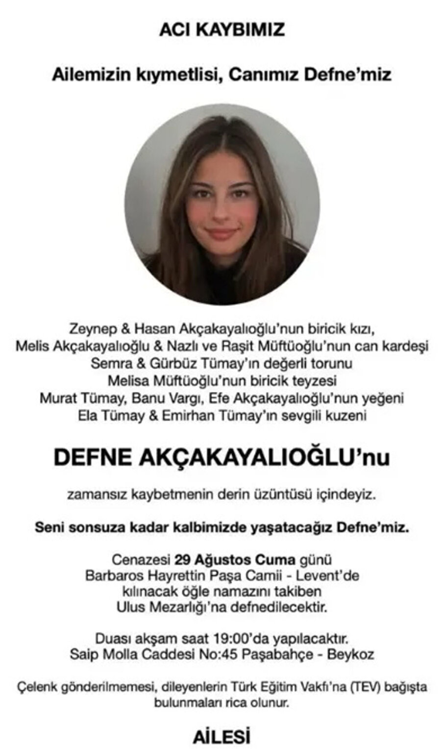 Akçakayalıoğlu ailesi acı kaybı