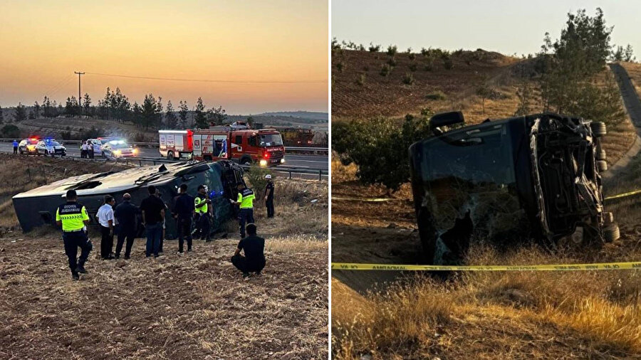 ​Şanlıurfa’da yolcu otobüsü devrildi