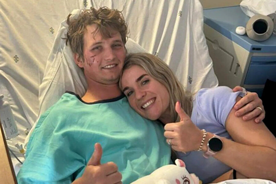 Sırtlanların saldırısına uğradı