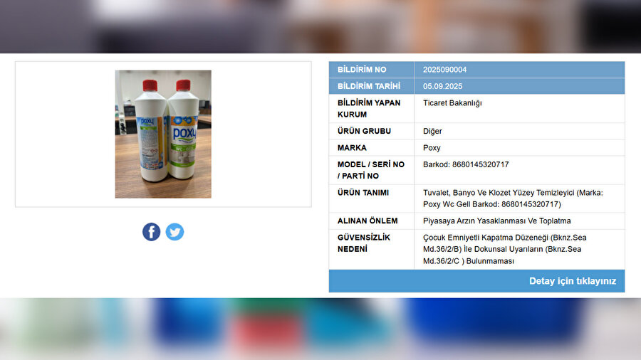 Poxy marka tuvalet, banyo ve klozet yüzey temizleyicisi