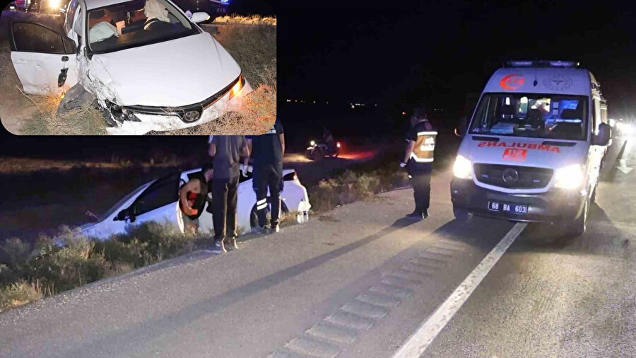 Aksaray’da otomobil, hafif ticari araca çarptı: 4 yaralı