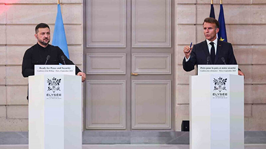 Macron: Ukrayna’ya asker göndermek için resmen taahhütte bulunan 26 ülke var