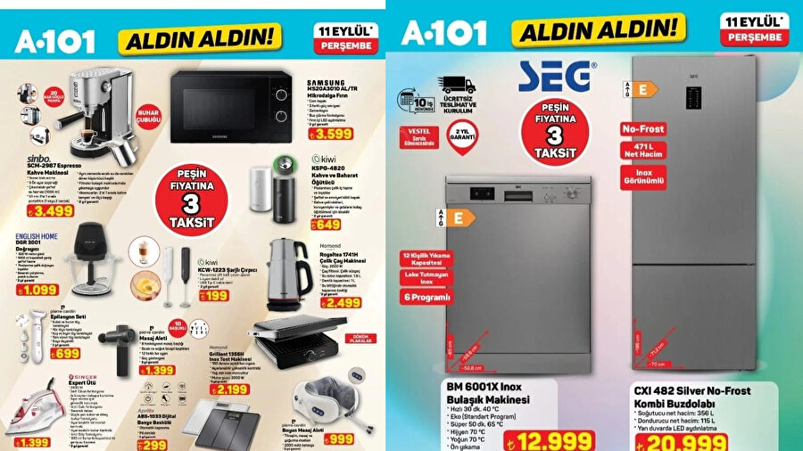 A101 11 Eylül 2025 aktüel ürünler kataloğu: Google TV ve indirimli fırsatlar
