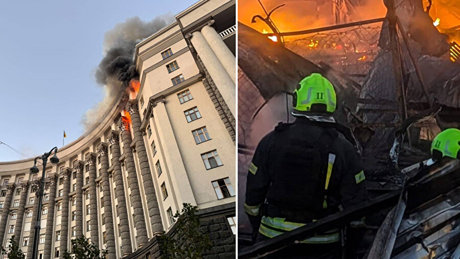 Rusya, Ukrayna hükümet binasına hava saldırısı düzenledi.