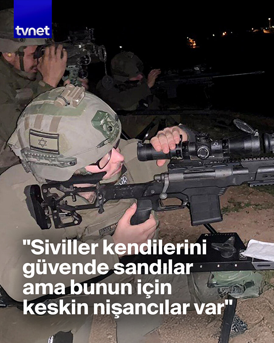 İsrailli keskin nişancıdan kan donduran itiraf