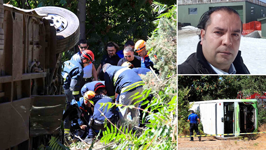 Üniversite kampüsünde korkunç kaza: Sürücü direksiyon başında rahatsızlandı, otobüs devrildi