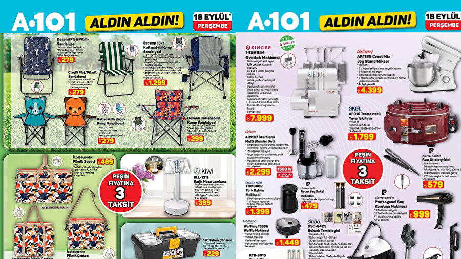 A101 18 Eylül 2025 Aldın Aldın kataloğu: Buharlı temizleyici ve indirimli ürünler listesi
