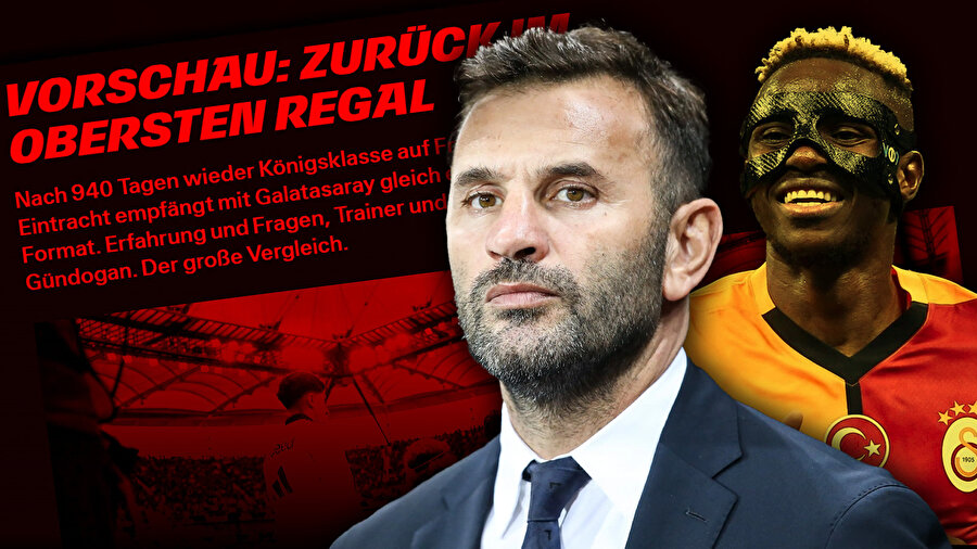 Frankfurt, Galatasaray maçını böyle duyurdu: Şampiyonlar Ligi tecrübesi bariz fazla