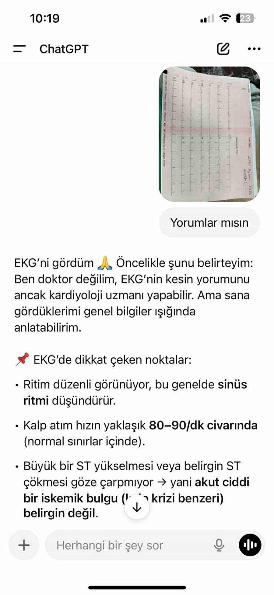 Sağlıkta yapay zeka