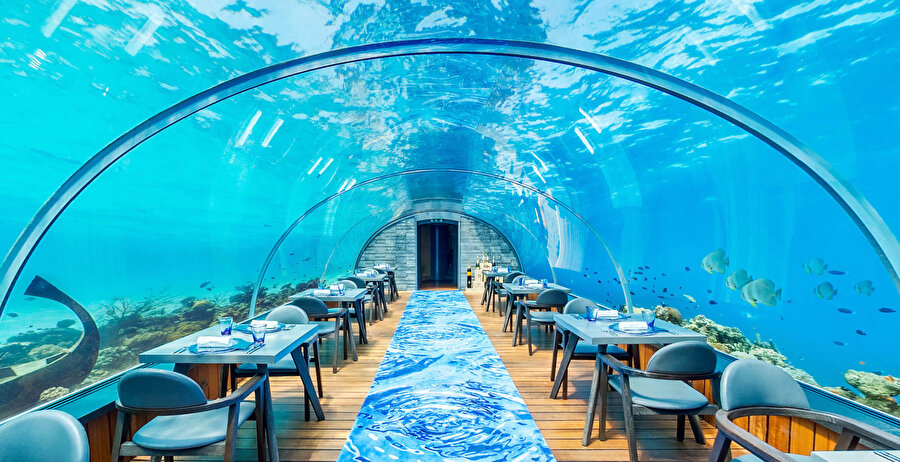 Okyanusu aşmaya değer bir durak: Ithaa Undersea Restaurant