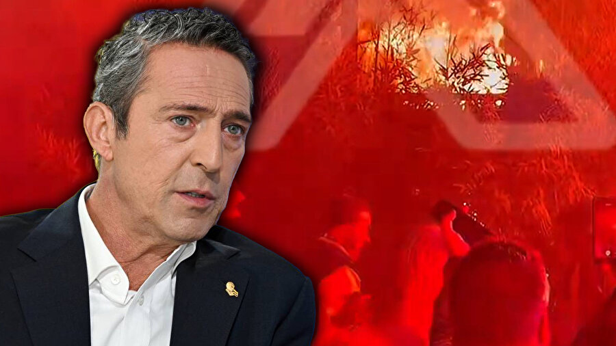 Fenerbahçe’de etkinlikte kısa süreli yangın paniği: Ali Koç, meşalelerle alana gelmişti