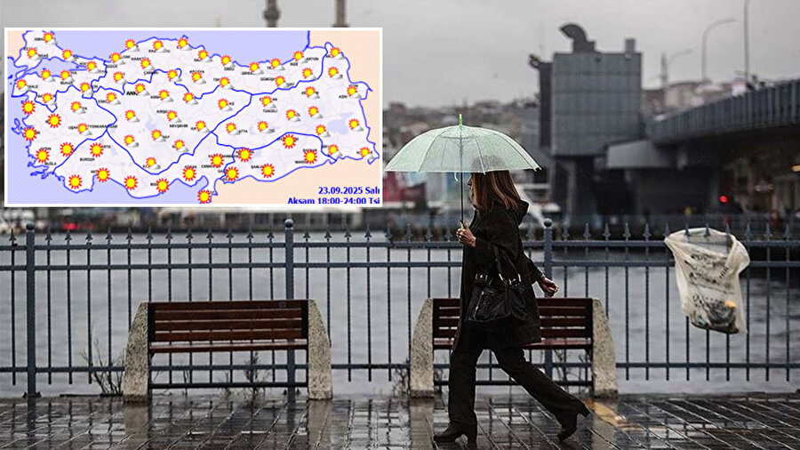 Hava durumu nasıl olacak? 23 Eylül 2025 Salı günü yağış bekleniyor mu? İşte Meteoroloji Genel Müdürlüğü'nün hava durumu tahminleri