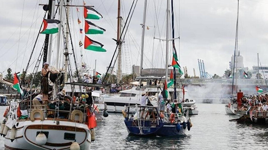 Sumud filosuna ilk destek İtalya'dan