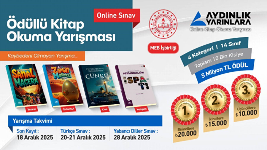 ​Aydınlık Yarınlara Kitap Okuma Yarışması