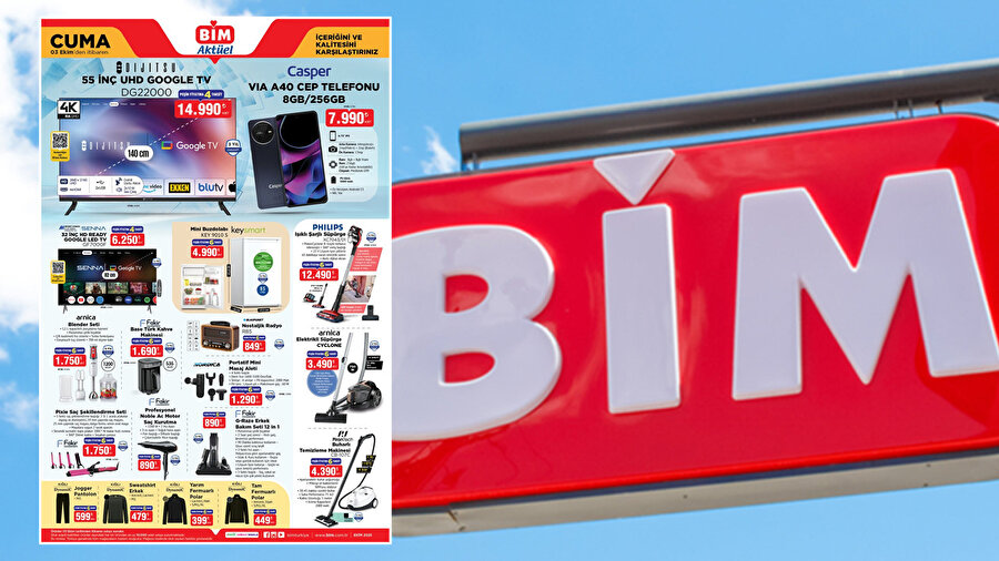 BİM 3 Ekim aktüel ürünler listesi | İndirimli ürünler listesi belli oldu...  Ekim ayında BİM'e gelecek fırsat ürünleri