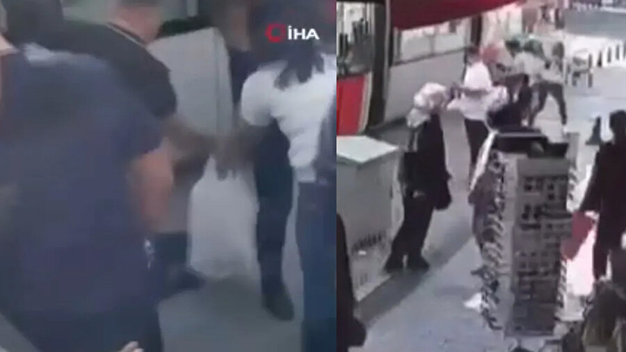 Fatih’te tramvay yayaya çarptı: O anlar güvenlik kamerasına yansıdı