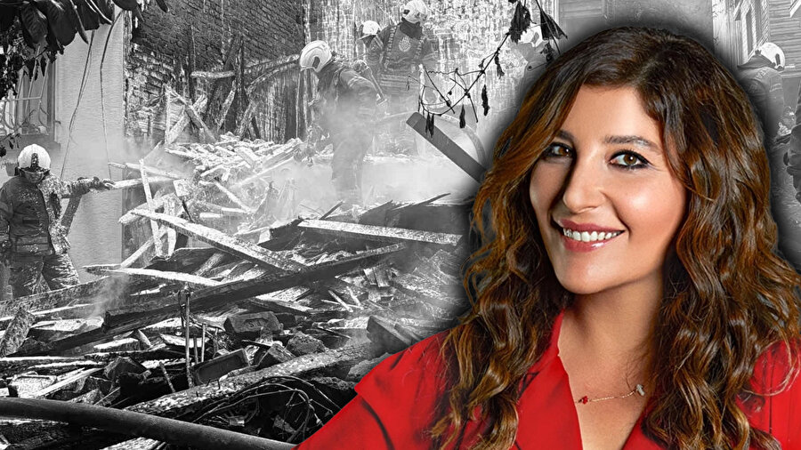 Beşiktaş’ta 4 bina alevlere teslim oldu: Şebnem Bozoklu’nun evi de etkilendi