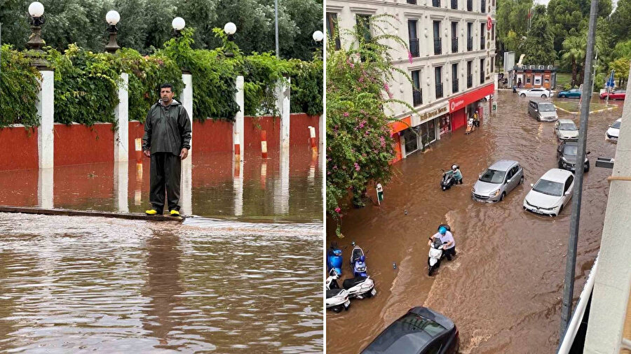 Ev ve işyeri sular altında kaldı
