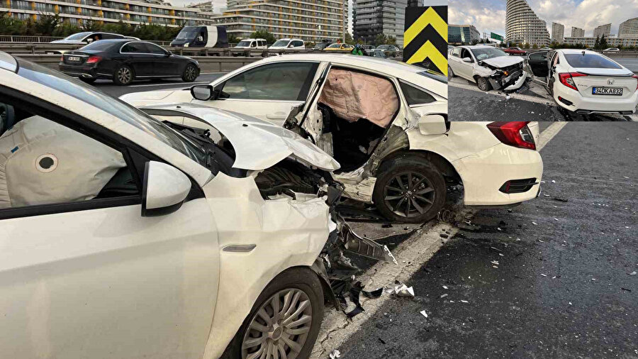 Bağcılar TEM Otoyolu’nda kaza: 4 yaralı