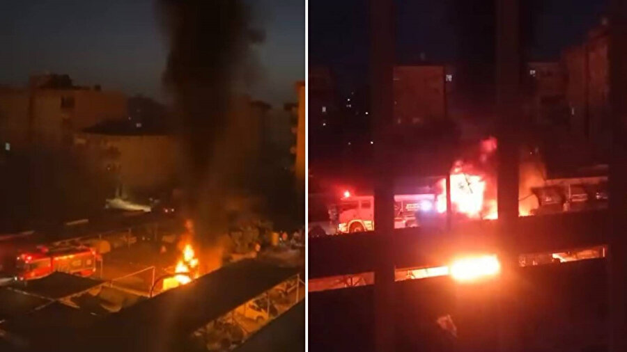 Viranşehir’de park halindeki traktör alev topuna döndü.