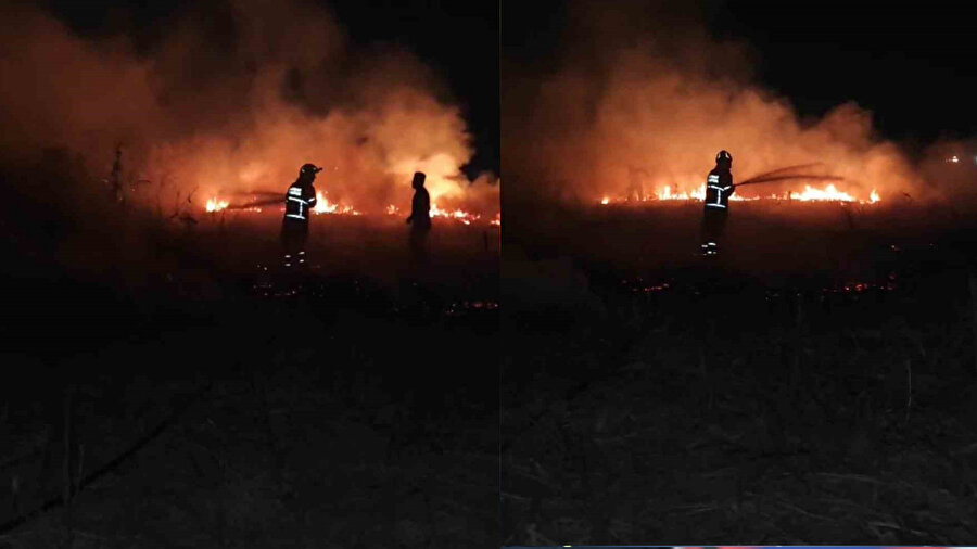 Batman’da anız yangını: 30 dönümlük alan kül oldu 