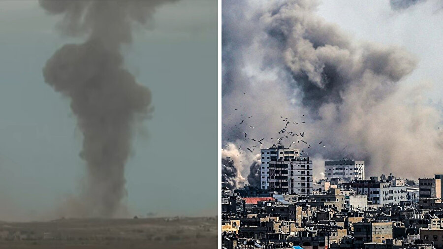 Ateşkes sevinci yaşanırken İsrail havadan saldırdı.