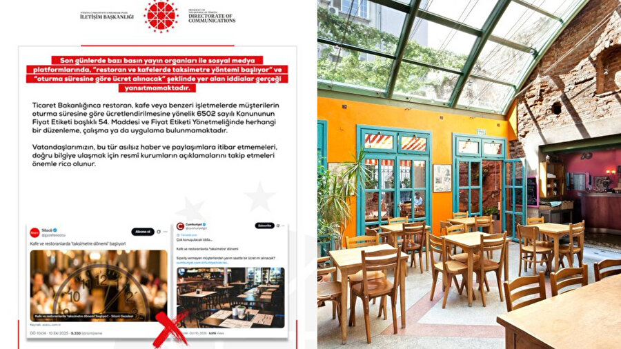 DMM 'restoran ve kafelerde taksimetre yöntemi başlayacağı' iddiasını yalanladı