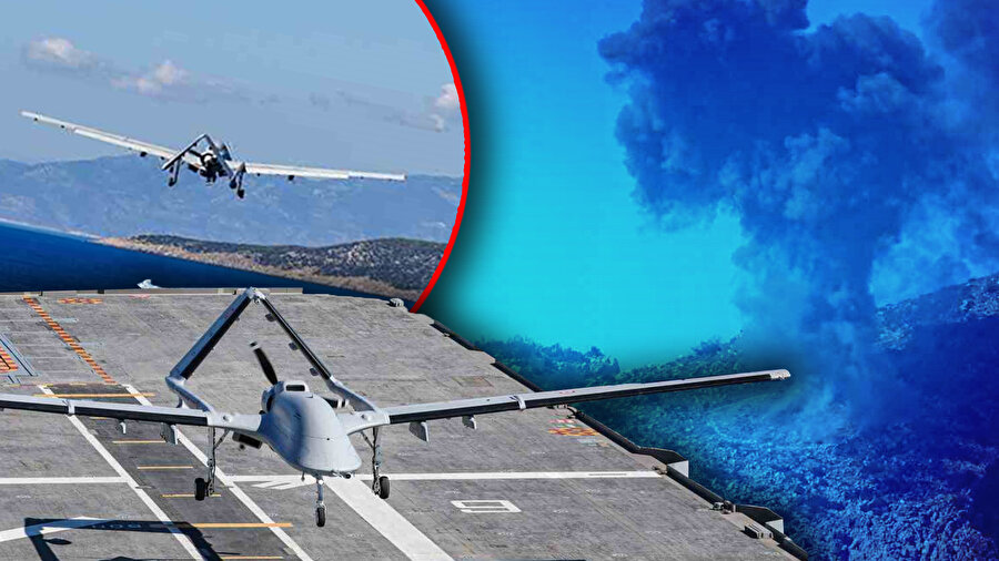 Türkiye'den dosta güven düşmana korku veren tatbikat: Mavi Vatan’da Milli SİHA’lardan tam isabet