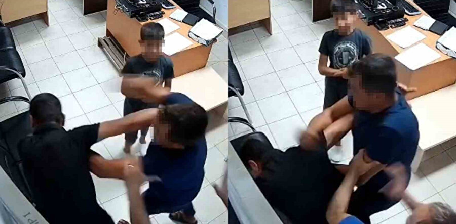 Karakolda aile içi kavga