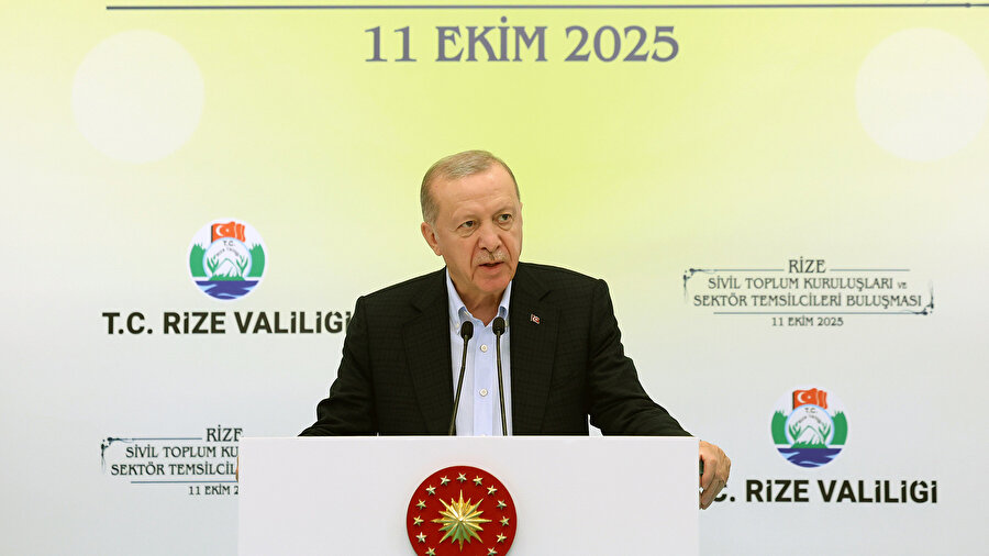 Cumhurbaşkanı Recep Tayyip Erdoğan Rize