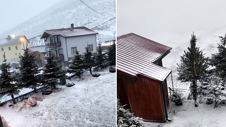 Yaylalar beyaz örtüyle kaplandı.