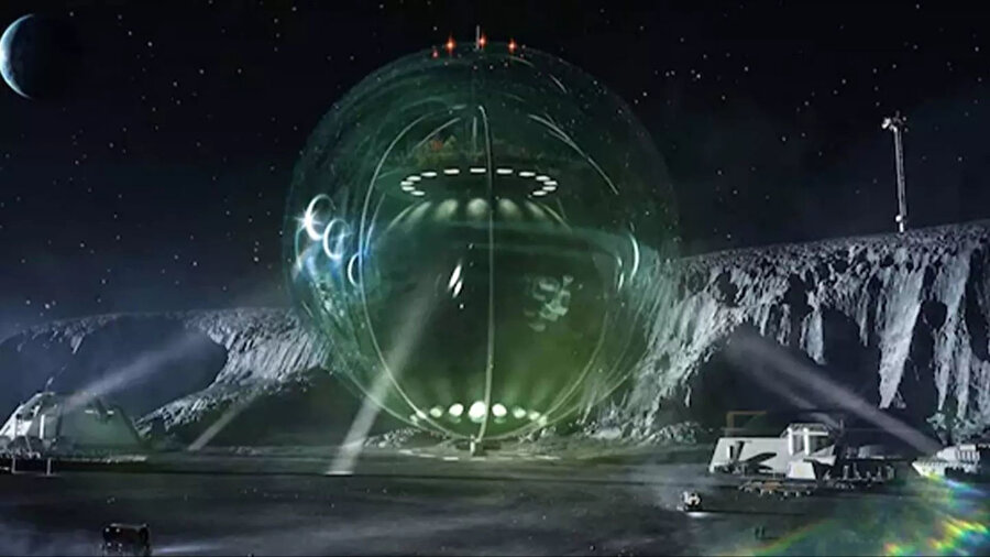 Astronotlar bu cam kubbelerde yaşayabilecek